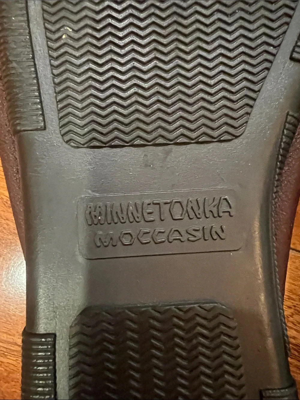 Minnetonka Dark Brown Leather Moccasin Slip-On Loafers